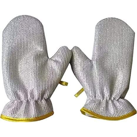 Silicon Dish Washing Kitchen Hand Gloves 1 Pair