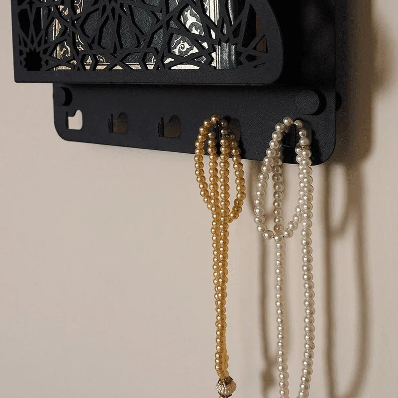 Quran Box for Wall with Tasbih Hangers