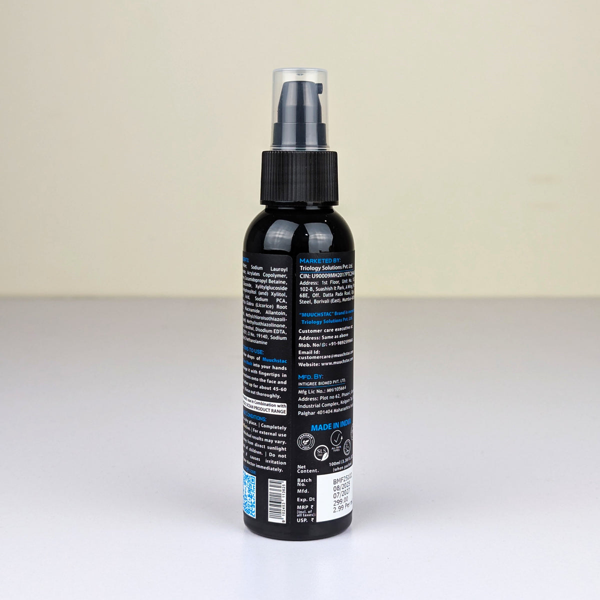 Muuchstac Ocean Face Wash For Men 100 ml