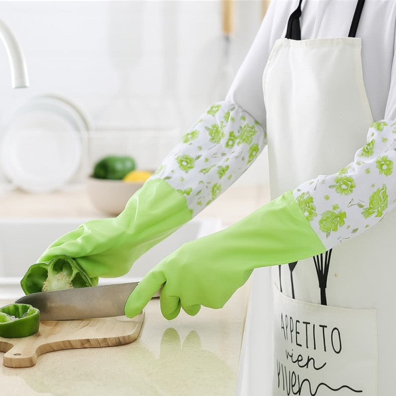 Rubber Cleaning & Kitchen Dishwashing Gloves