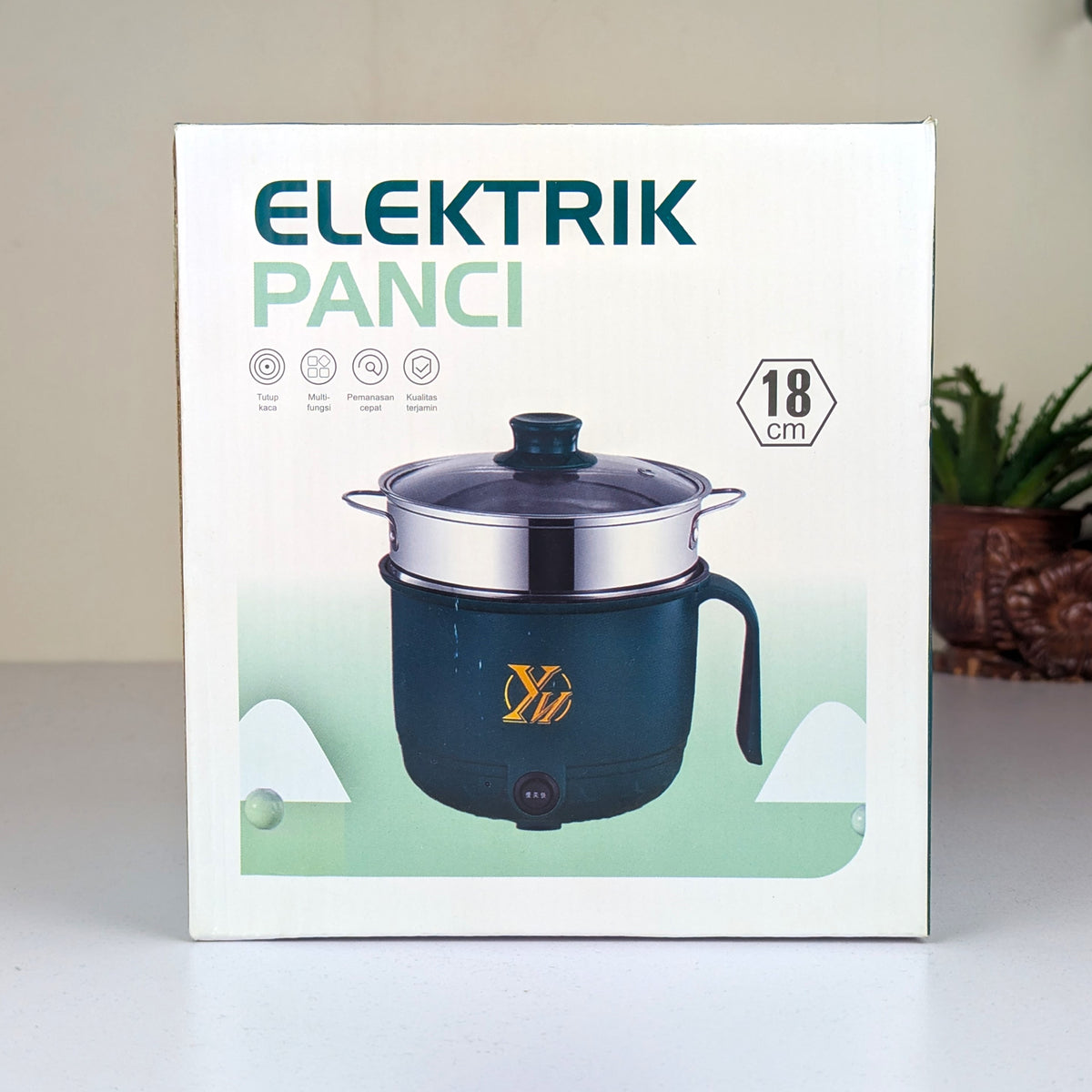 Electric Panci Mini Non-Stick Cooking Pot – 600W Multi-Functional Electric Cooker