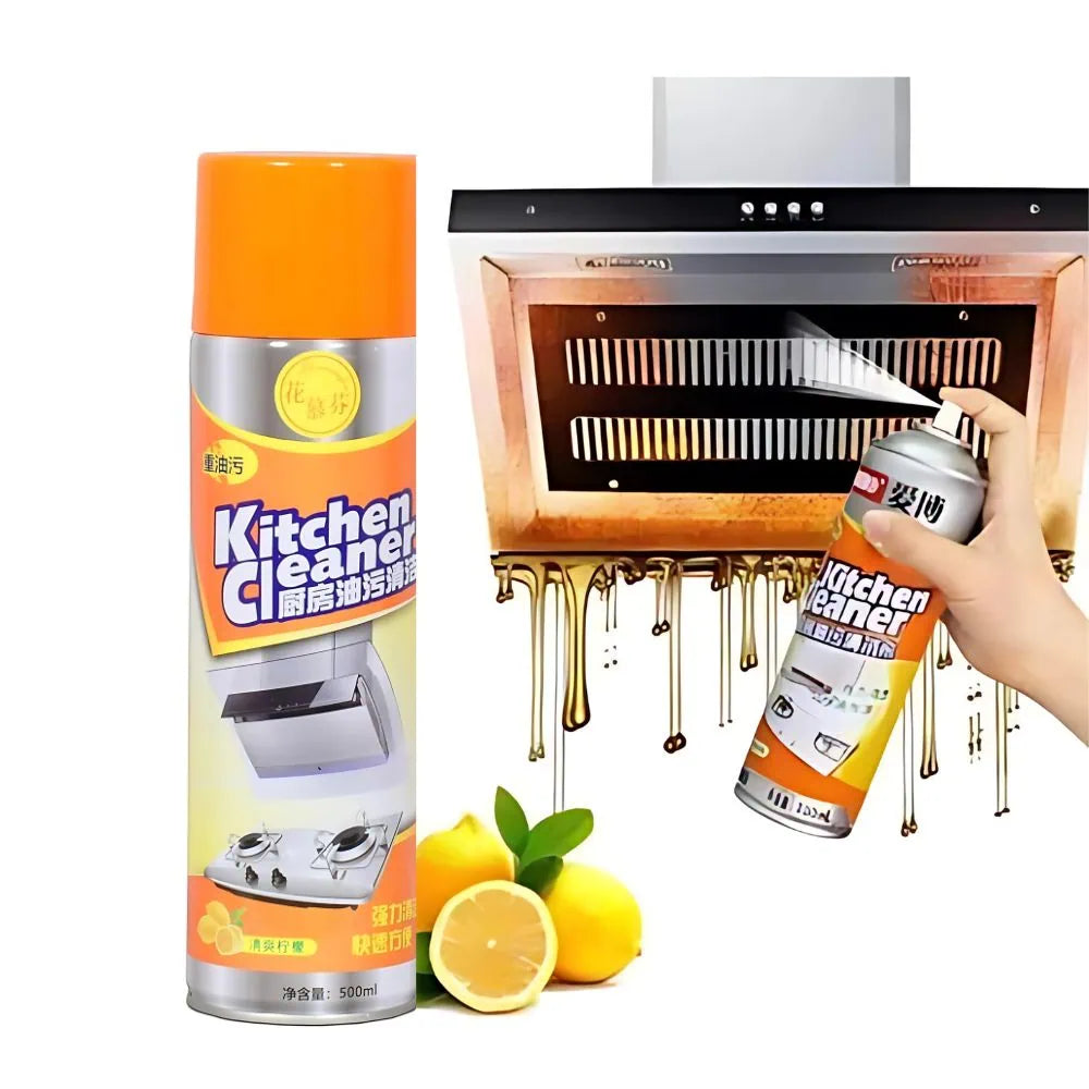 Kitchen Oil Stain Cleaner 500ml Kitchen Cleaner Foam Cleaning Spray