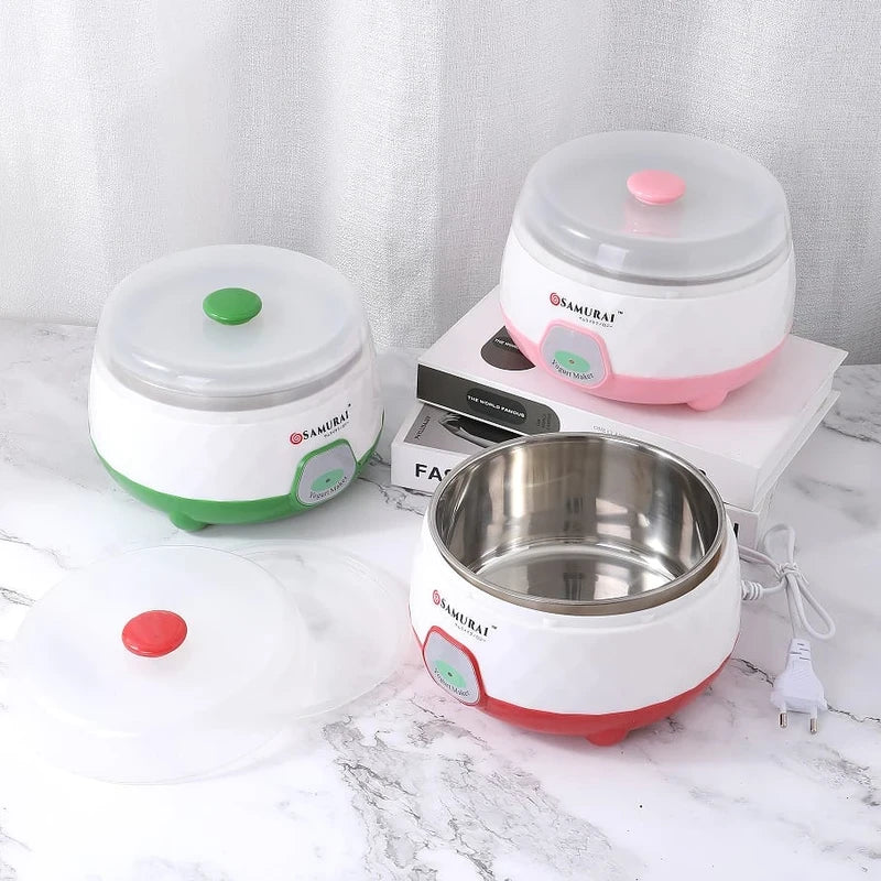 Samurai 1L Automatic Yogurt Maker – Homemade Electric Doi Maker Machine with Auto Temperature Control