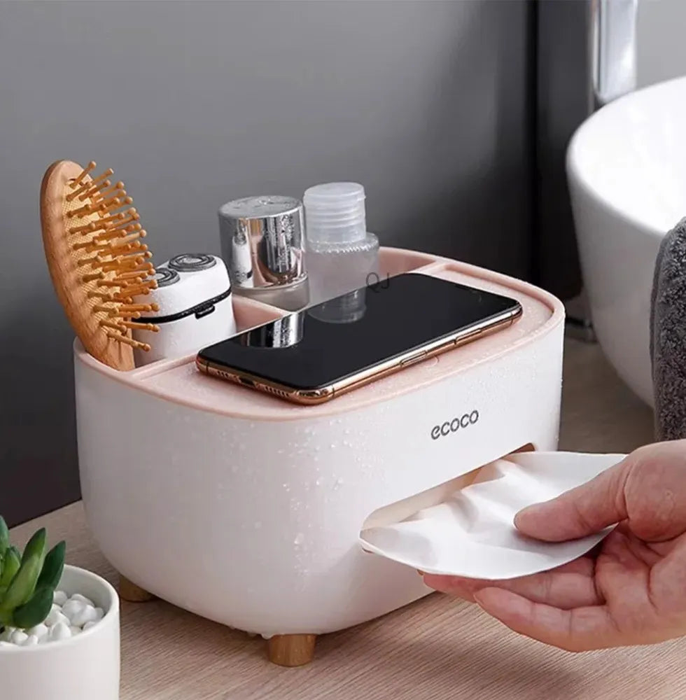 ECOCO Multifunctional Large Tissue Box & Storage Holder
