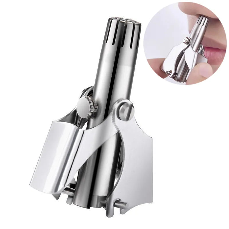 Premium Stainless Steel Manual Nose Hair Trimmer