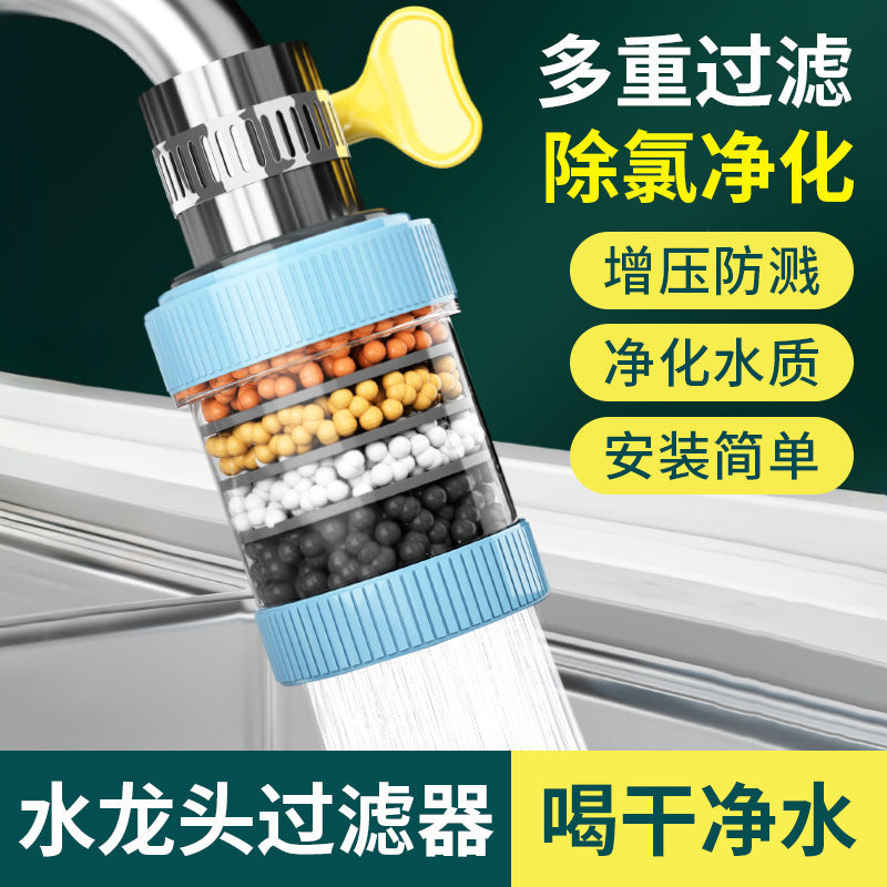 Fankiway Universal Activated Carbon Faucet Water Filter – 6-Layer